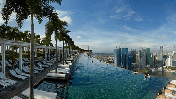 Bể bơi khách sạn Marina Bay Sands