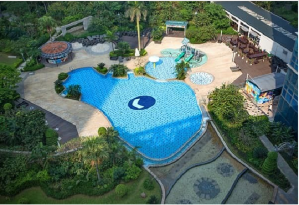 Thiết kế khu bể bơi Keangnam sang trọng
