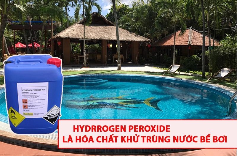 hydrogen peroxide trong xử lý nước bể bơi