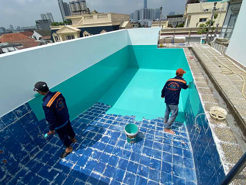 Chống thấm bể bơi hiệu quả như quyên gia