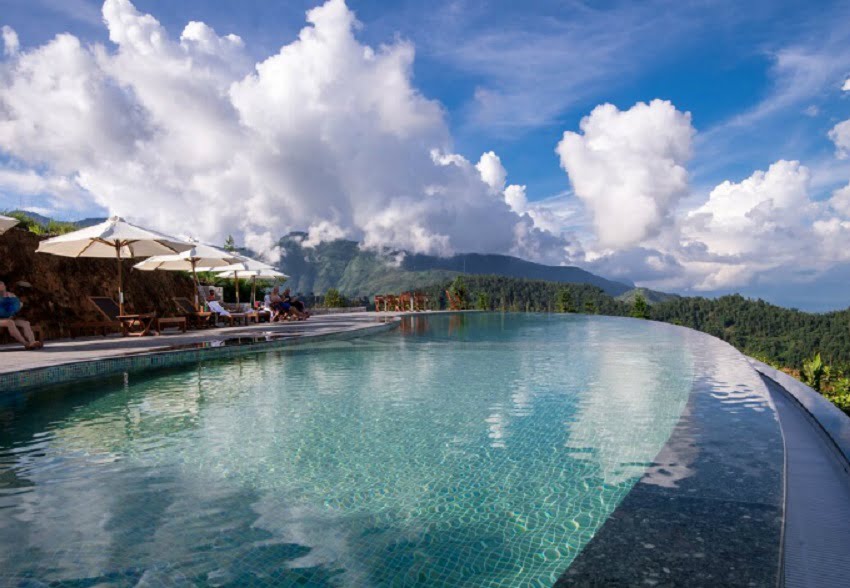 bể bơi vô cực sapa view núi đỉnh cao